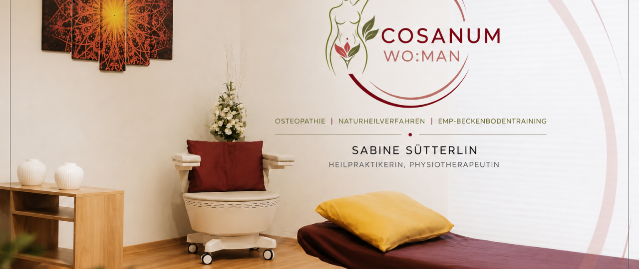 Behandlungsraum der Privatpraxis COSANUM wo:man in Mannheim Wallstadt